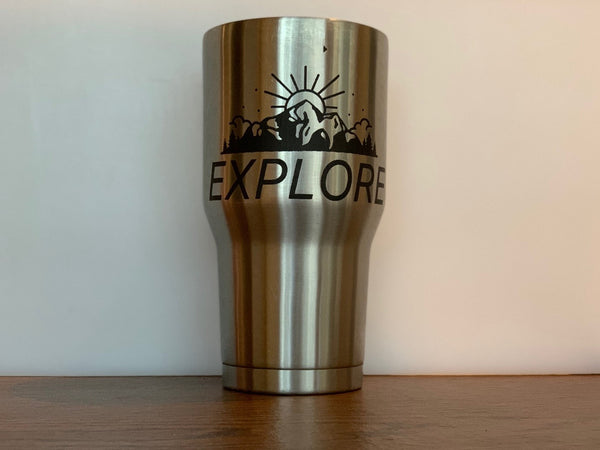 Laser Engraving On A Tapered Yeti Tumbler– Ultimate 3D Printing Store