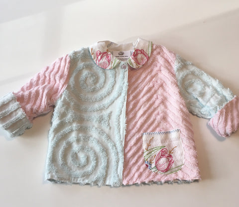 Vintage Chenille Jacket Size  6 Months