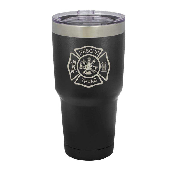 Thin Red Line Fire Department Polar Camel Vacuum Insulated Tumbler wClear Lid