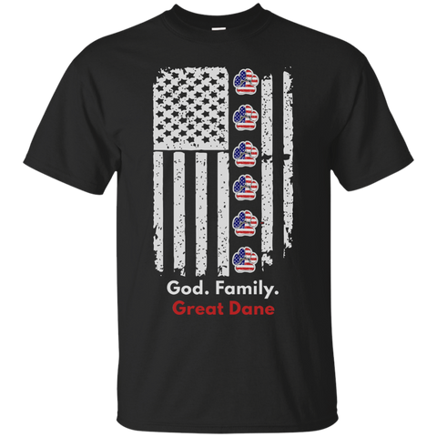 USA Flag Great Dane Shirt