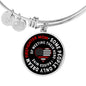 Firefighter Mom Bracelet with a Bangle & Engraving