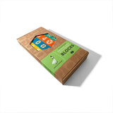 wood embossed math groovie blocks in package