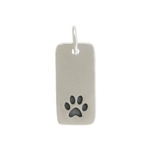 Rectangle Paw Charm