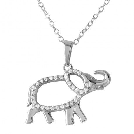 CZ Elephant Necklace