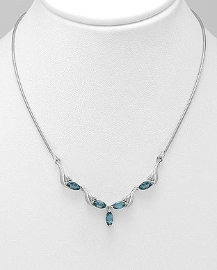 London Blue Topaz Necklace