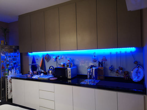 Threecubes Kitchen Cabinet LED Smart BLUE