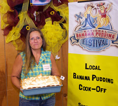 Reba Winters with Grannie's Best Banana Pudding with Meringue