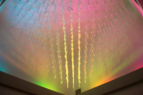 Nighttime colors of the Solar Ray Installation