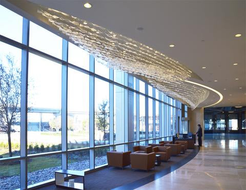 Abundance Installation in Lobby by daylight