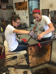 Glassblowing class