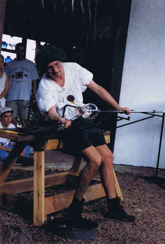 Tim DeJong demonstrating his trade at a RenFaire. 