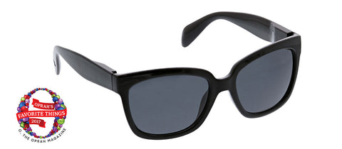 Peepers Palmetto black sunglasses Oprah's Favorite on white background