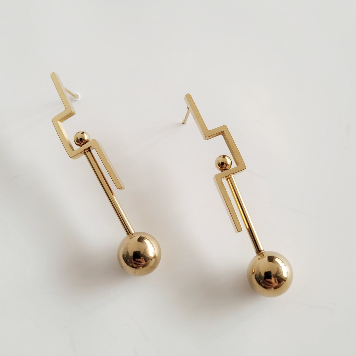 Dangling Sphere Earring
