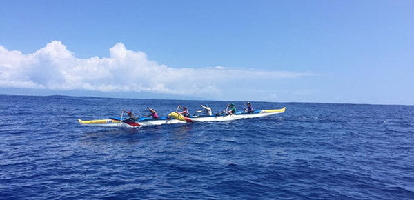 Outrigger Canoe Mid-Channel Crossing