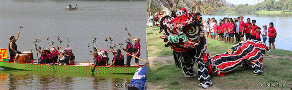 Dragon Boat Cancer Rose Ceremony and Dragon Dance
