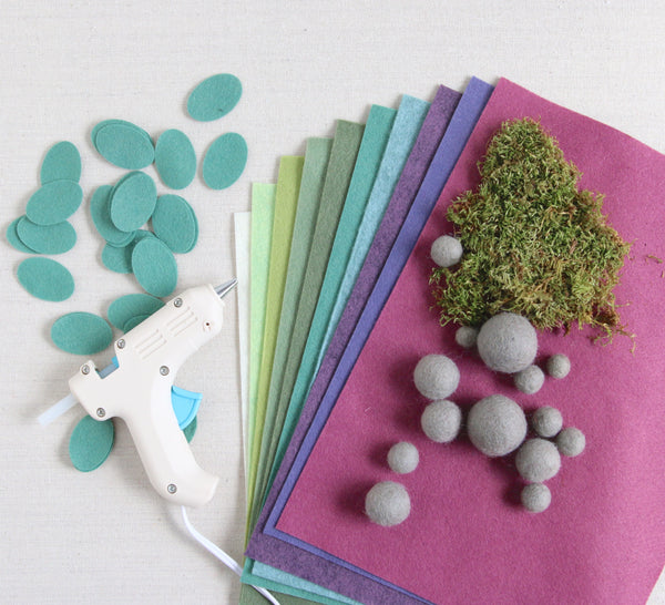 Succulent Felt Supplies