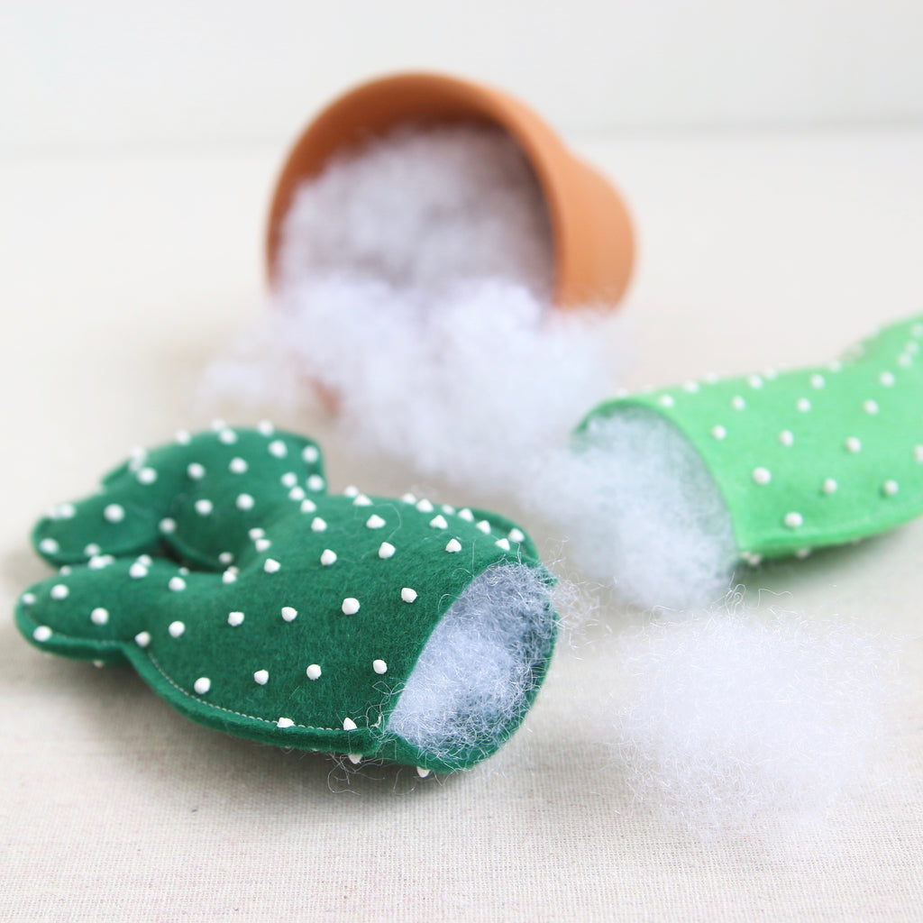 how to make a fabric cactus