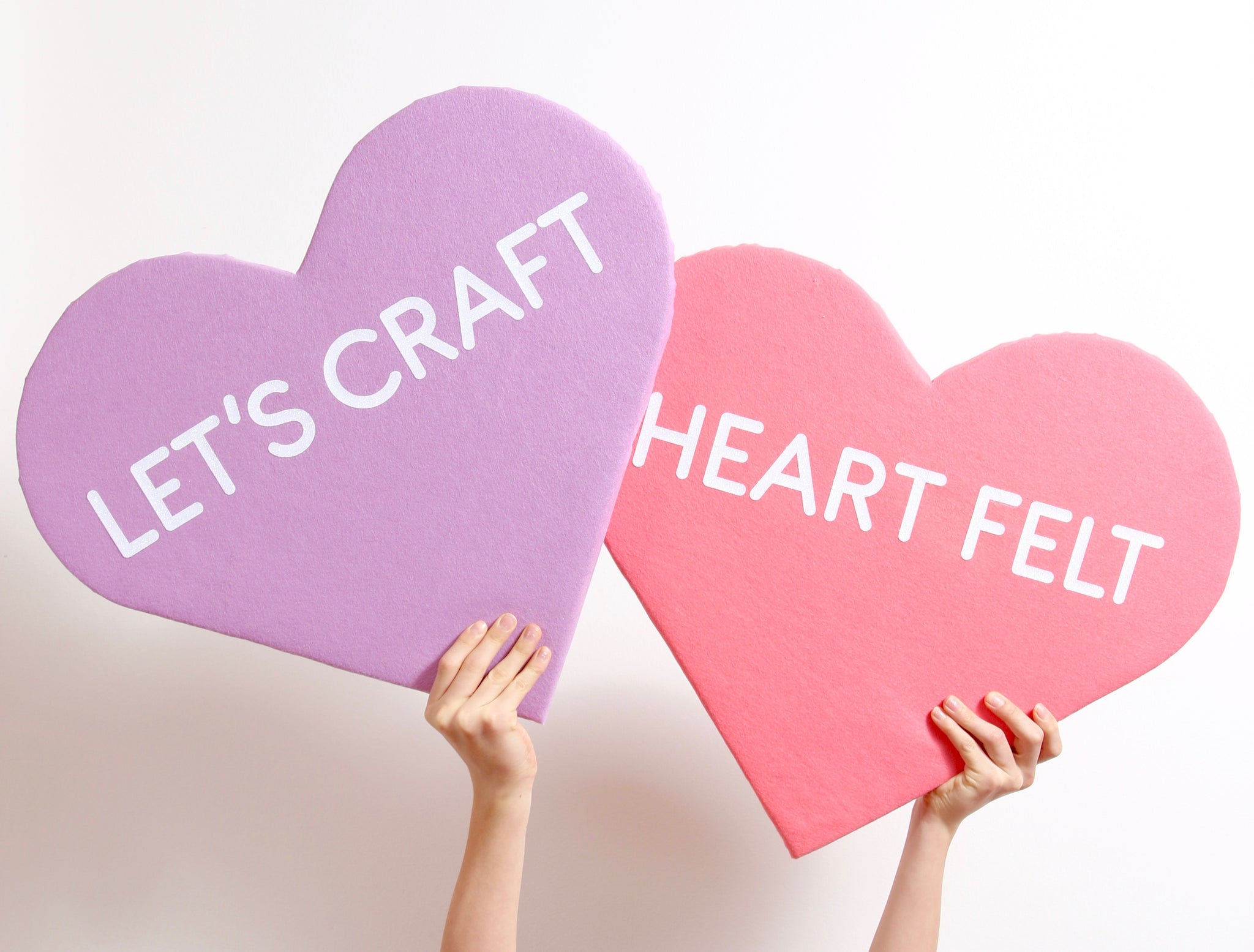 big felt valentines