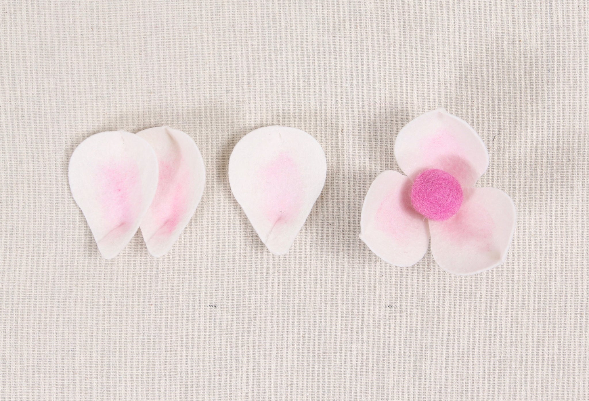 how to make a felt flower