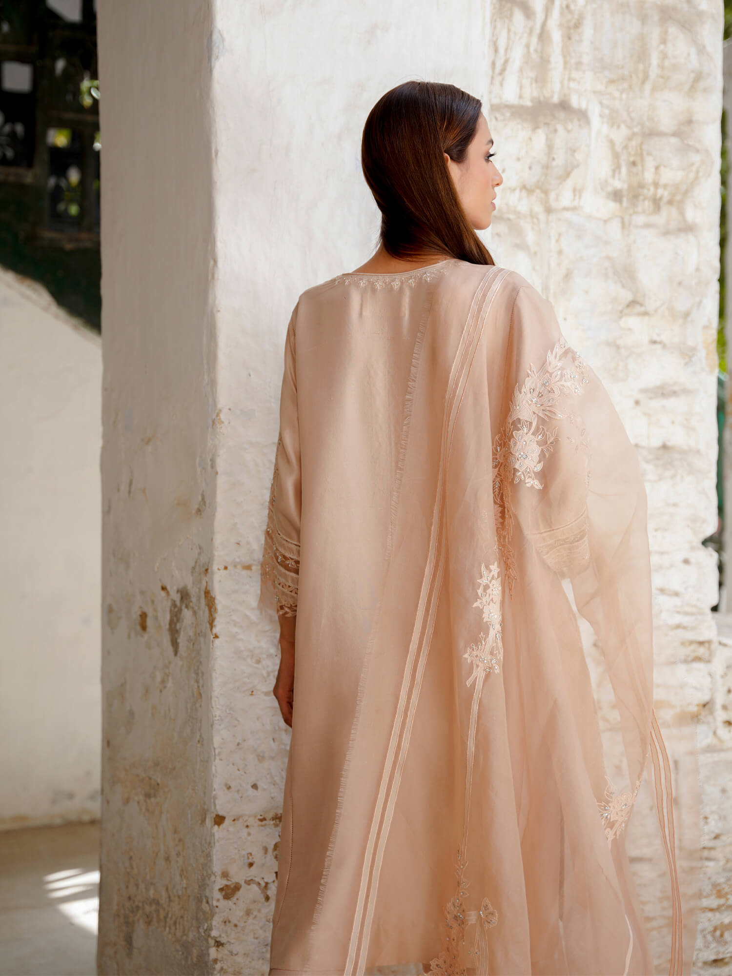NIMR KURTI W/SHALWAR & DUPATTA - Misha Lakhani