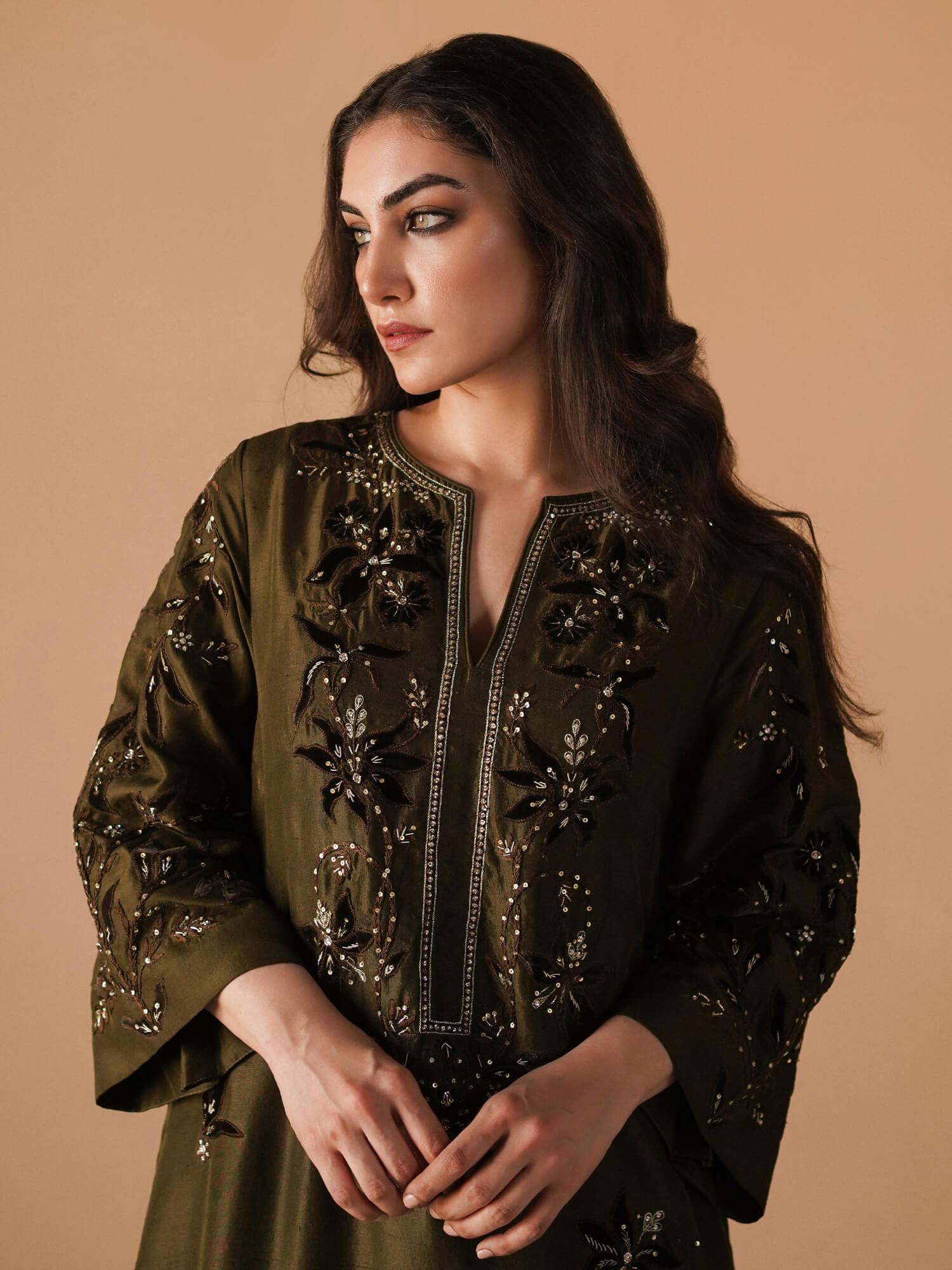 SICILY KURTI W/ HAREM PANT - Misha Lakhani