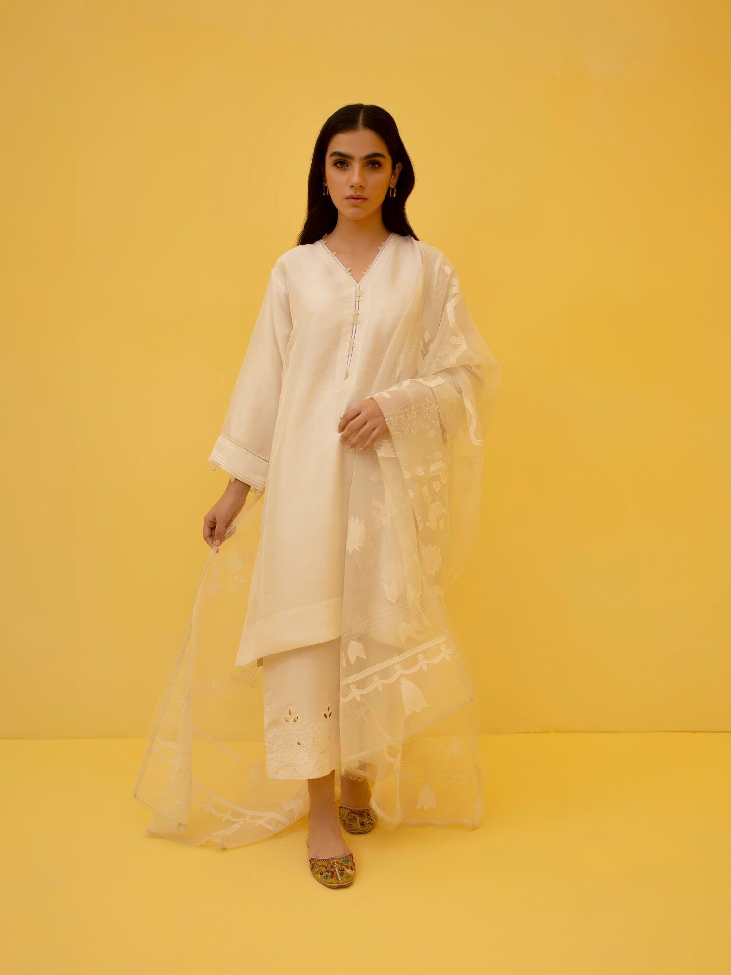 NIMR KURTI W/ DUPATTA - Misha Lakhani