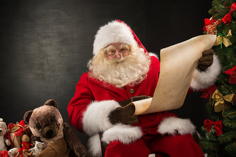 Santa checking his list