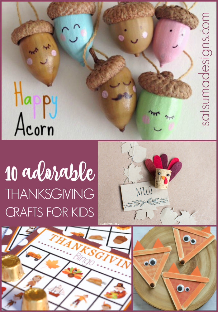 10 adorable thanksgiving crafts for kids