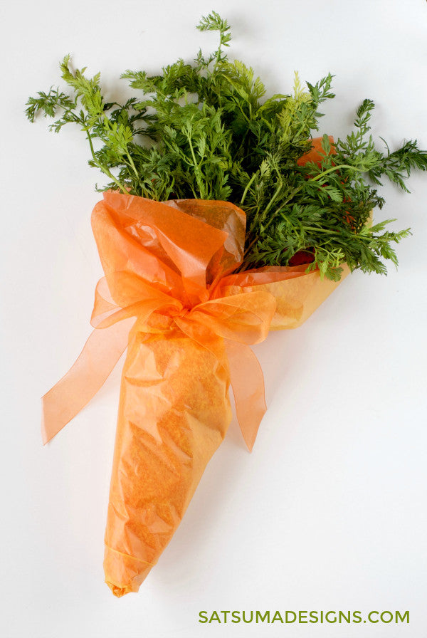 Easter carrot bouquet and centerpiece