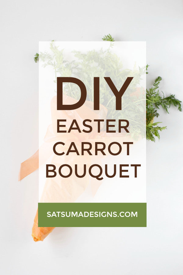 Easter carrot bouquet and centerpiece