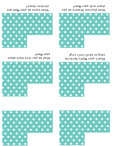 Click through to print my Mother's Day Table Talk Place Cards to get your Mother's Day party started. | Easy party printables | Free Printables | SatsumaDesigns.com #Mothersday #partyplanning