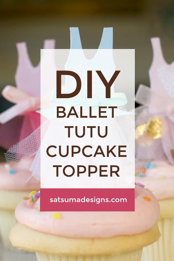 ballet tutu cupcake topper