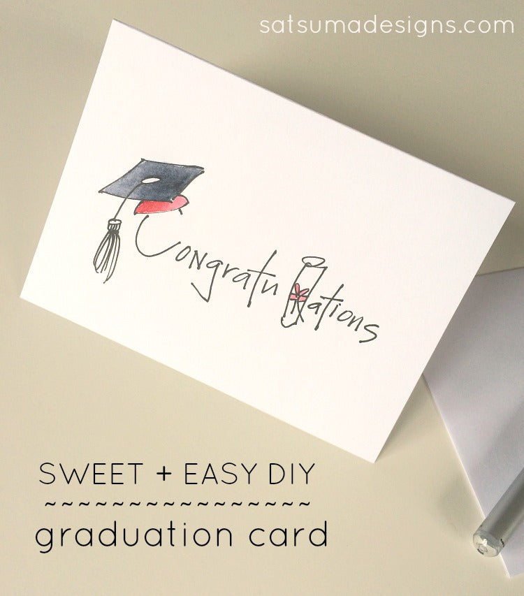 DIY Graduation Card | Satsuma Designs