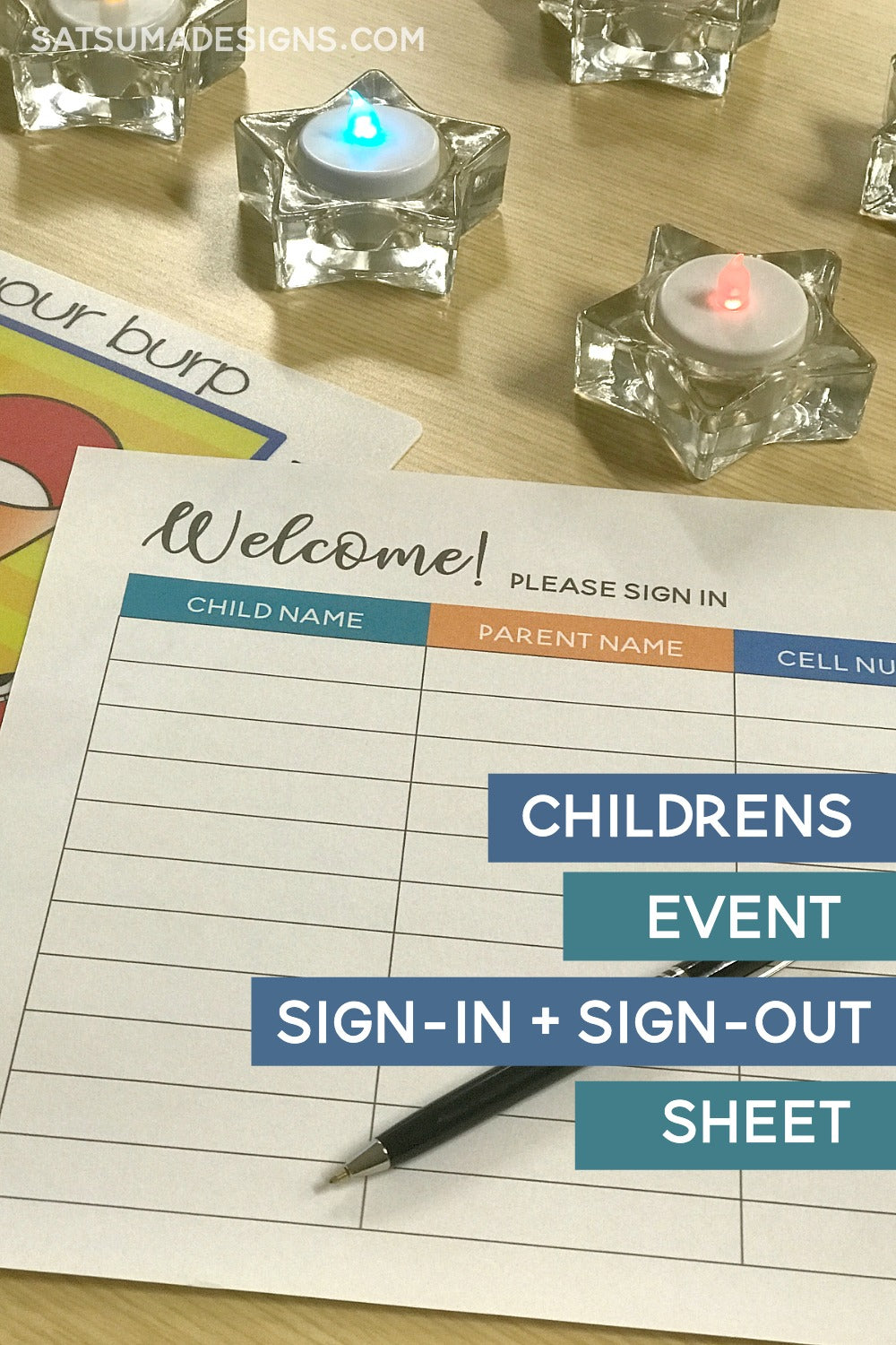 If you host children's birthday parties or other kinds of parties, you need this printable! Get my free children's event management sign-in and sign-out sheet printable so you have all guests' phone numbers at hand for any emergency big or small. #partyplanning #emergencycontact #ICE #printable #partyprintable #groupevents