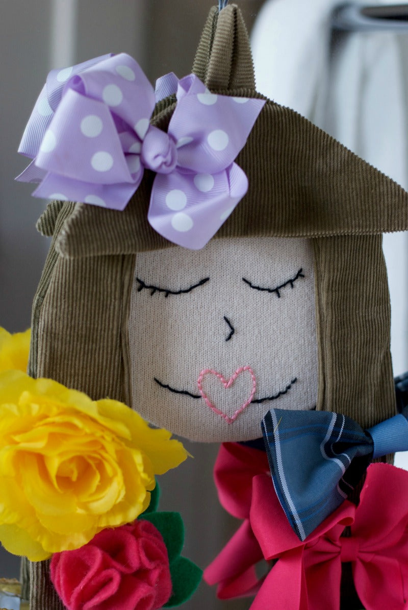 DIY Hair Bow Storage Doll