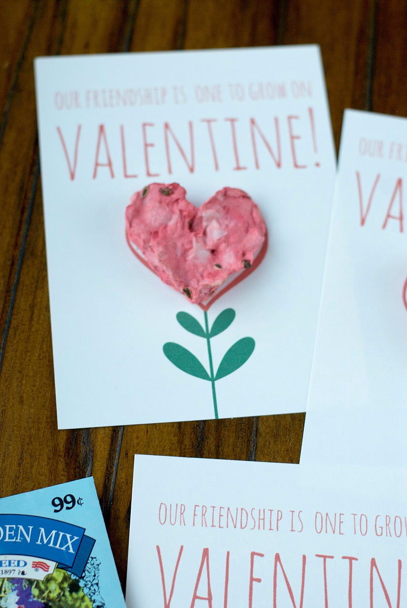 DIY seed paper hearts