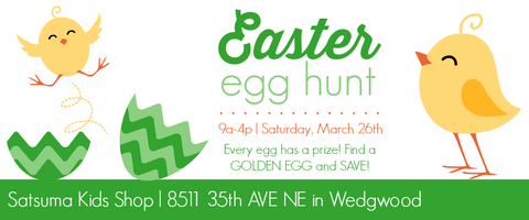 Easter Egg Hunt at Satsuma Kids Shop