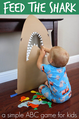 Feed the Shark DIY Toddler Game for Shark Week