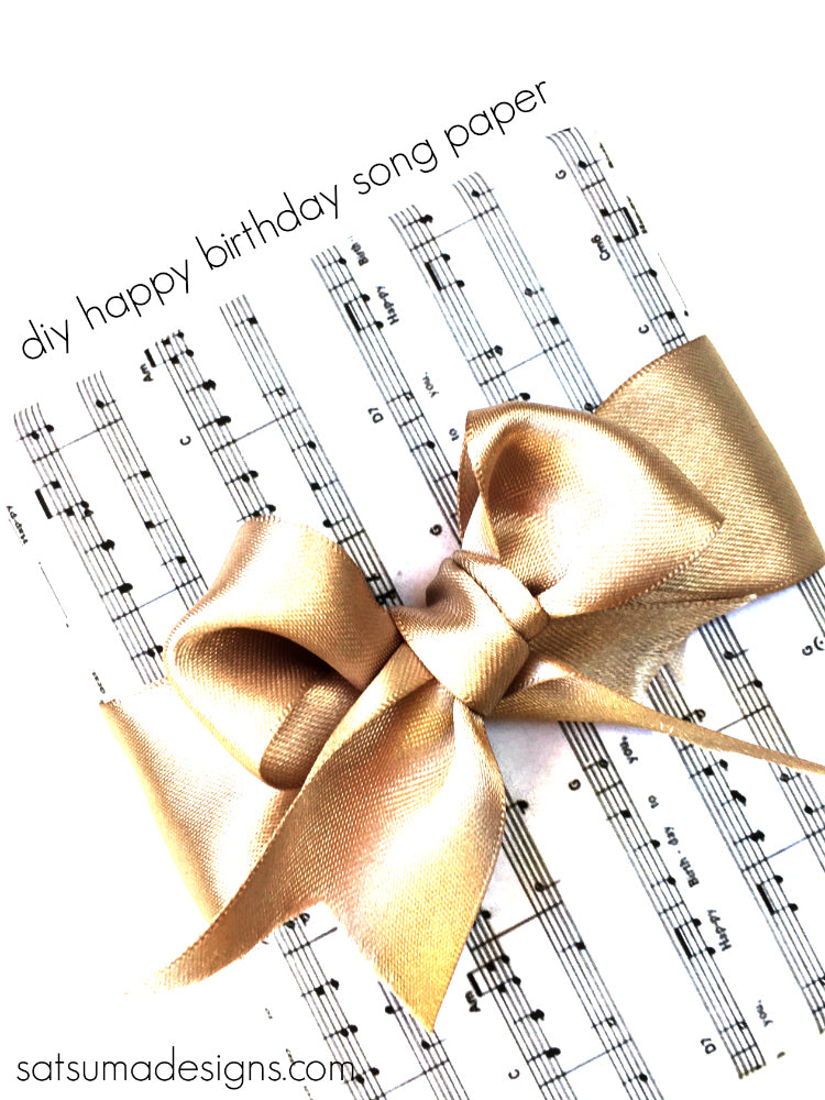 DIY Happy Birthday Song Gift Wrapping