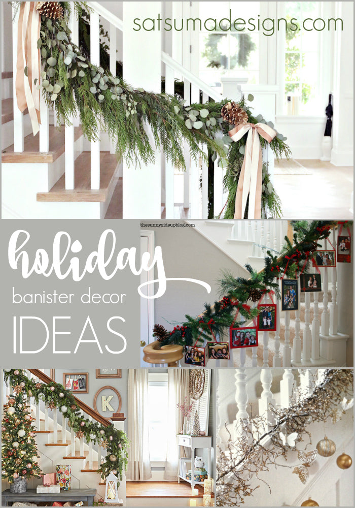 holiday banister decorating ideas