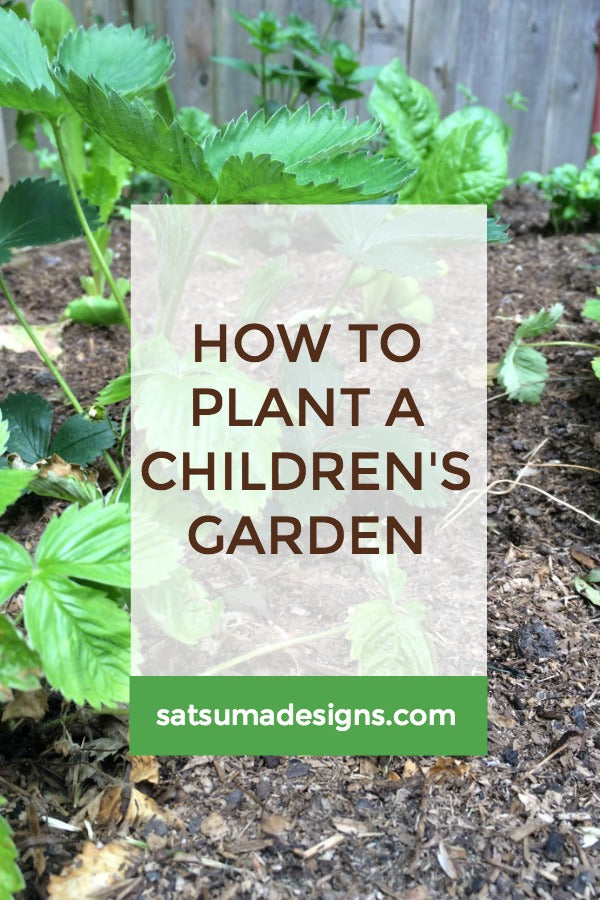 Click through to see How To Plant a Children's Garden for success | Veggie patch plants | Gardening for kids | SatsumaDesigns.com #garden #kids