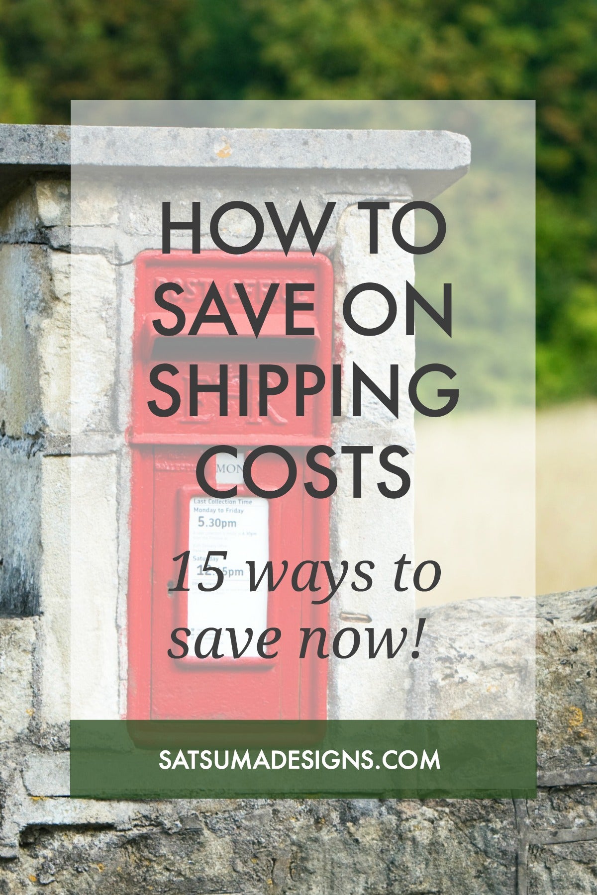 how to save on shipping costs