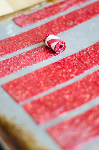 Naturally sweetened fruit leather