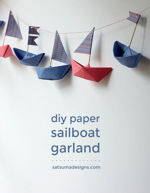 how to fold a paper boat garland | boat origami
