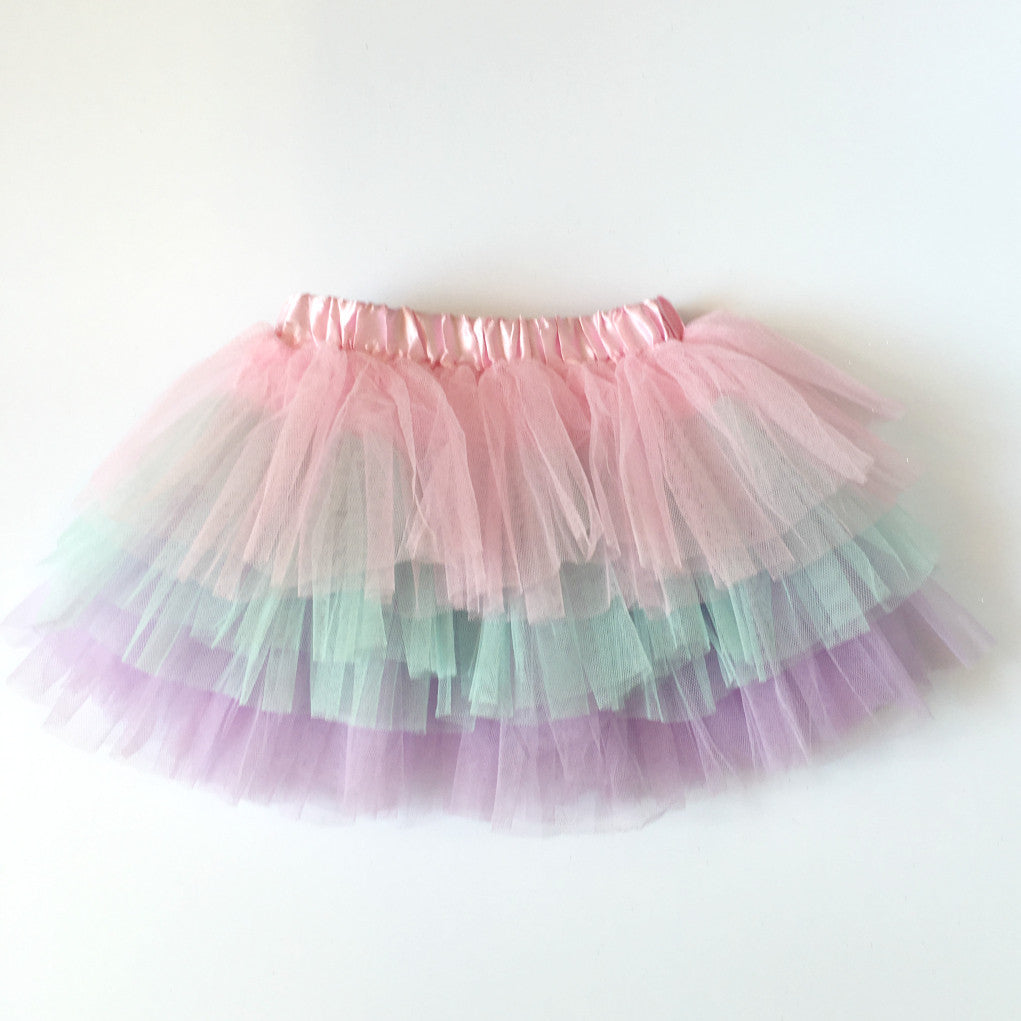 pink pastel three tier tutu