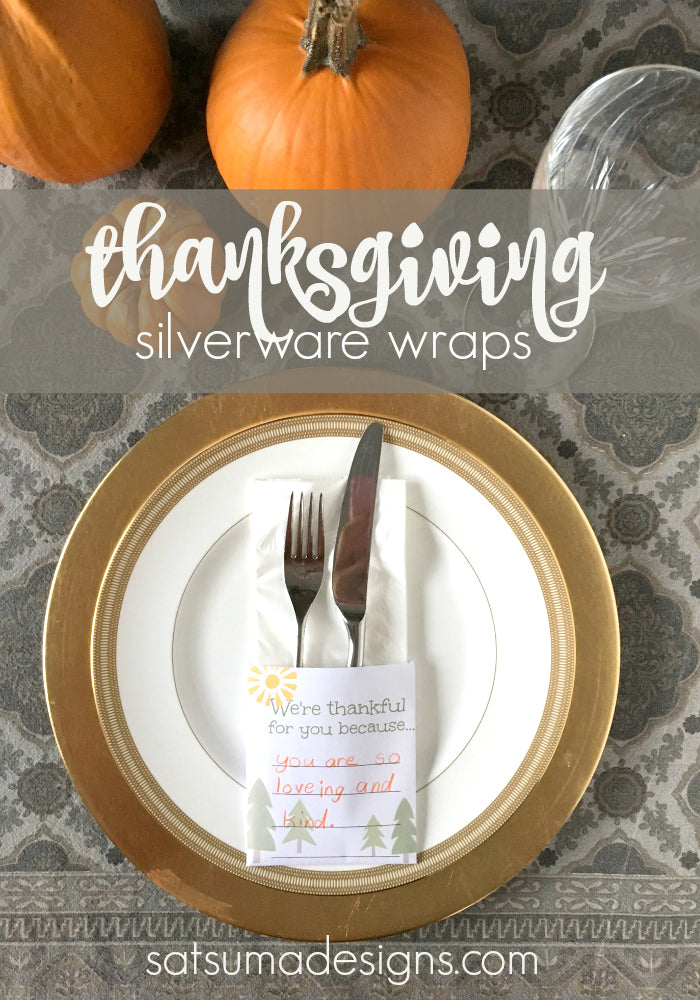 thanksgiving silverware wraps