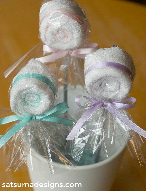 washcloth candy favors