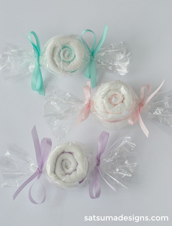 washcloth candy favors