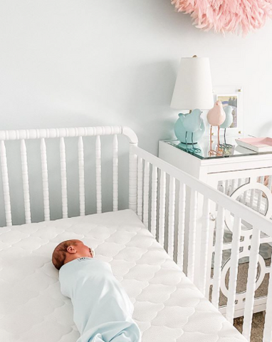 baby sleeping in nursery