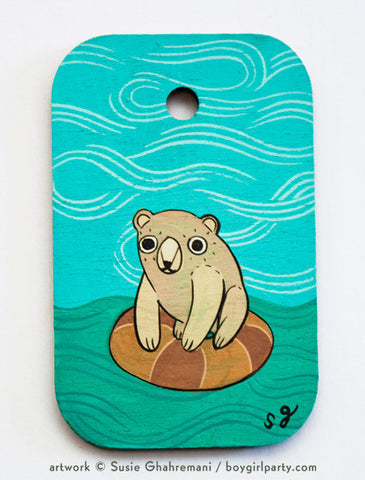 Bear Miniature Painting by Susie Ghahremani / boygirlparty.com